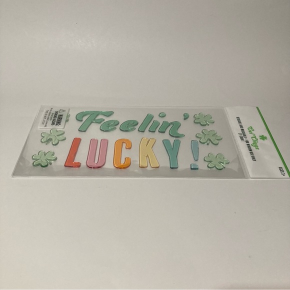 Bundle of 6 Window Gel Cling Decor for St Patty’s Day - Picture 2 of 9